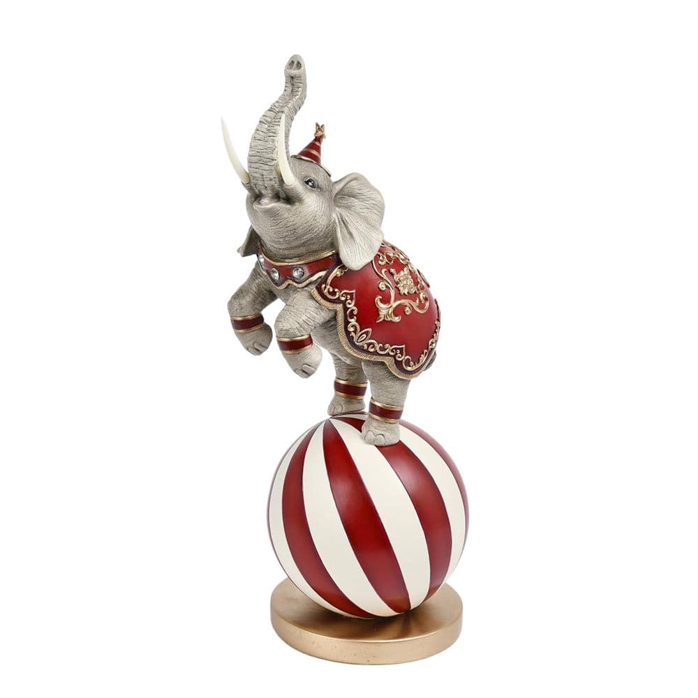 Figurina Red White Circus Elephant din Rasina 24x18x50cm