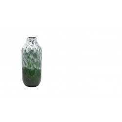 Vaza White Green din Sticla D15x35cm 15-23906