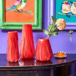 Vaza Rosie din Sticla D12x25cm