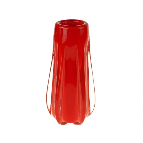 Vaza Rosie din Sticla D12x25cm Decorațiuni