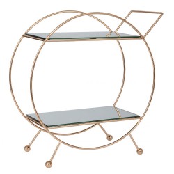 Etajera Golden din Metal cu Oglinda 40x17x43cm 91777