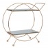 Etajera Golden din Metal cu Oglinda 40x17x43cm 91777