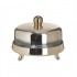 Platou cu Capac Rose Gold din Sticla D25x21cm