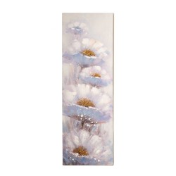 Tablou Blue Pink Flowers 40x3x120cm 85047