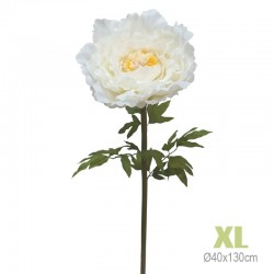 Bujor Artificial White D40x130cm