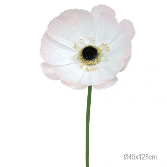 Anemona Artificiala White Pink D45x128cm Decorațiuni