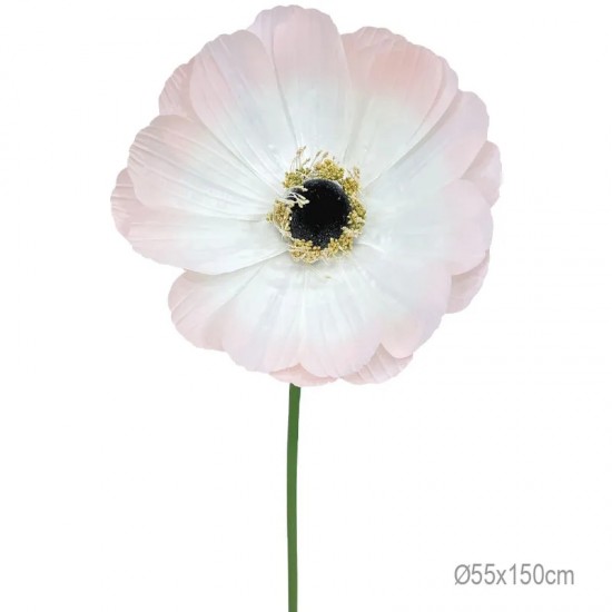 Anemona Artificiala White Pink D55x150cm Decorațiuni