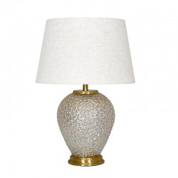 Veioza Beige Gold din Sticla D28x55cm 