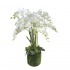 Orhidee Artificiala Alba 80cm