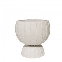 Ghiveci Cream din Fiberclay D35x35cm