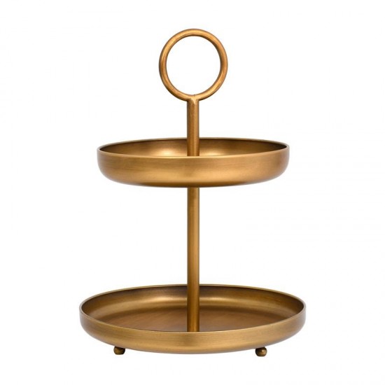 Etajera Gold din metal D30x41cm Platouri - Boluri