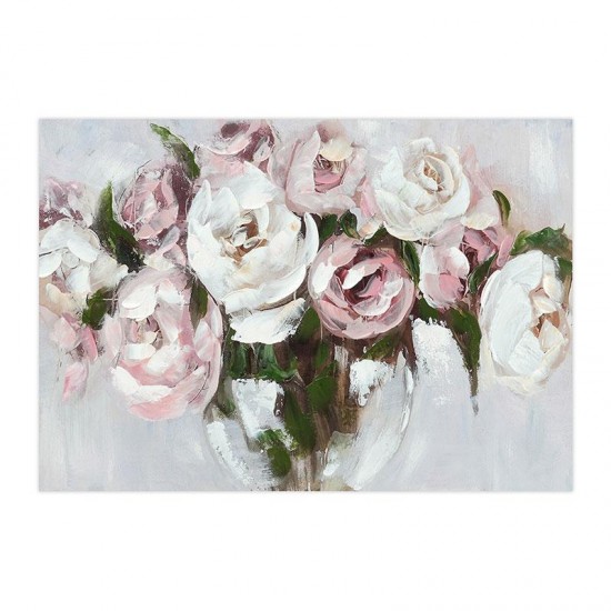 Tablou Pink White Flowers 100x3x70cm Tablouri