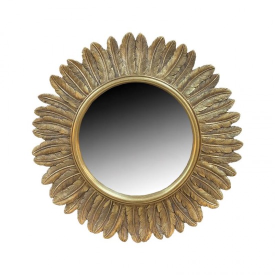 Oglinda Golden din Rasina D32x2cm Oglinzi din Lemn - Rășină