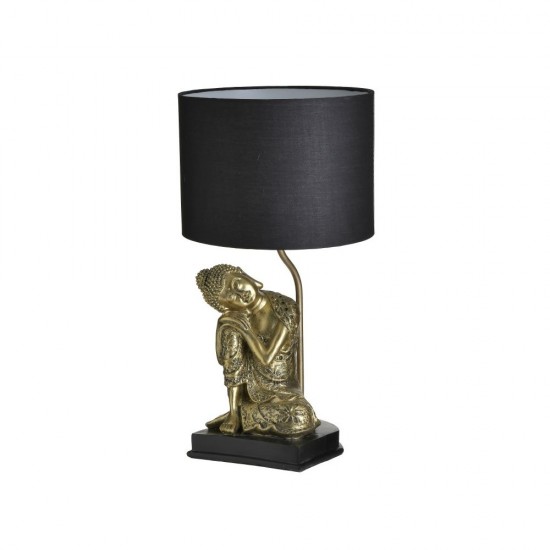 Veioza Golden Black Budha din Rasina D26x50cm Veioze