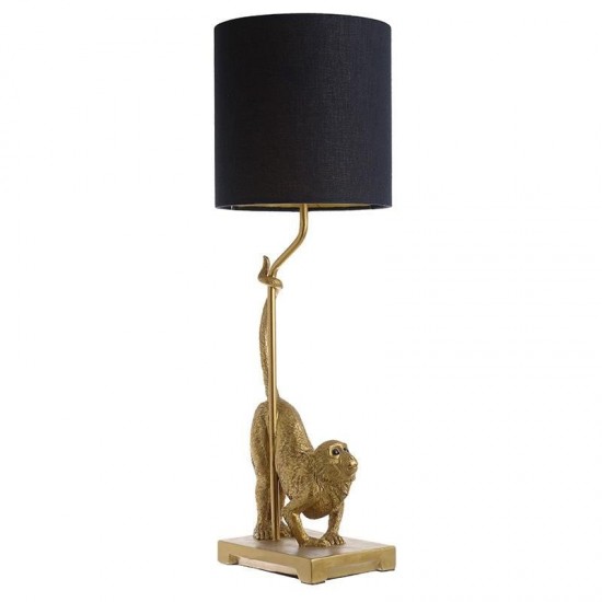 Veioza Gold Black Monkey din Rasina D20x62cm Veioze