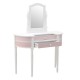 Dresser White Pink din Lemn cu Oglinda 105x40x142cm Mobilier