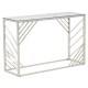 Consola Silver din Metal cu Sticla 120x40x78cm Console