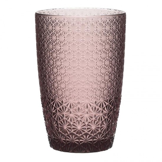 Set 6 Pahare Purple din Sticla 310cc D9x13cm Accesorii pentru Bucătărie și Veselă