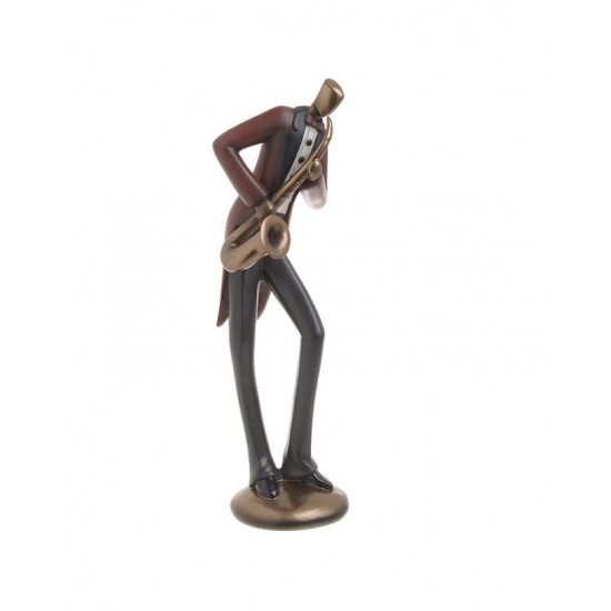 Figurina Saxofonist din Rasina 10x10x36cm Decorațiuni