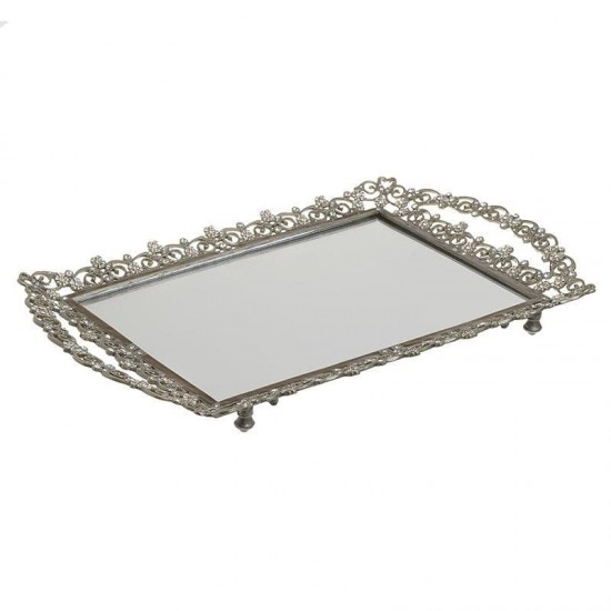 Tava din Antimoniu cu Oglinda 39x24x3cm Decorațiuni