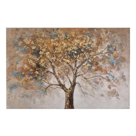 Tablou cu Peisaj de Toamna Pictat 150x4x100cm Tablouri