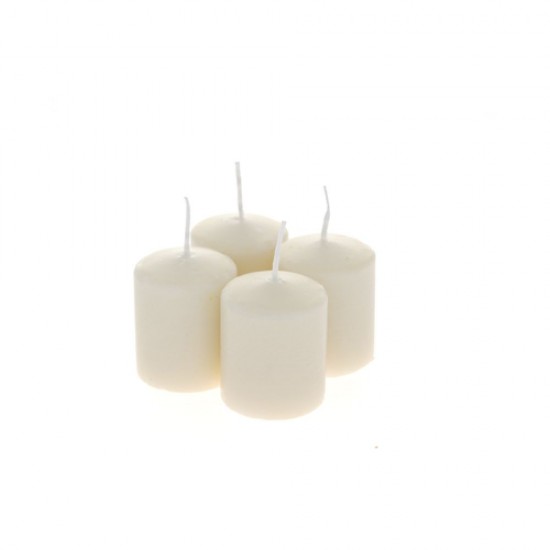 Set 4 Lumanari Parfumate Cream D4x5cm Decorațiuni