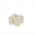 Set 4 Lumanari Parfumate Cream D4x5cm