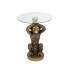 Masa Golden Monkey din Rasina cu Sticla D40x52cm