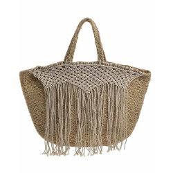 Geanta din Iuta cu Macrame 49x3x33cm 5-42-885-0007