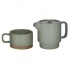 Set pentru Ceai Mint din Ceramica 14x10x15cm 
