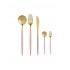 Set 24 Tacamuri Pink Gold din Inox 