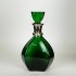 Decantor Dark Green din Sticla cu Metal 14x8x28cm 