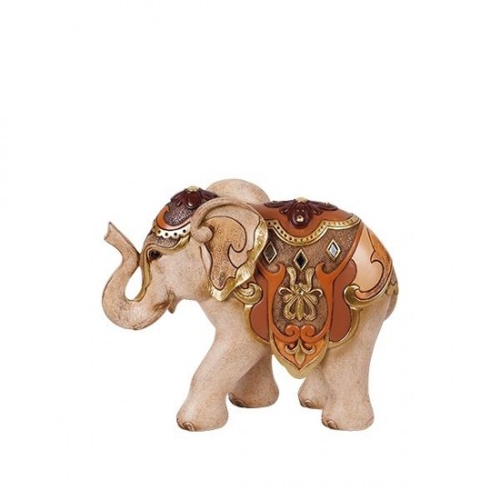 Elefant Brown Beige din Rasina 23x8x19cm Decorațiuni