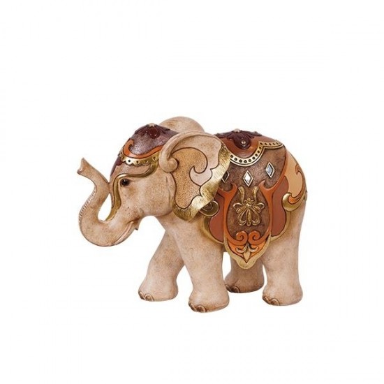 Elefant Brown Beige din Rasina 33x13x26cm Decorațiuni