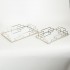 Set 2 Tavi Silver din Metal cu Oglinda 35x25x5cm