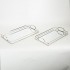 Set 2 Tavi Silver din Metal cu Oglinda 42x25x6cm