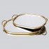Set 2 Tavi Gold din Metal cu Oglinda 48x30x6cm