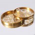 Set 2 Tavi Gold din Rasina cu Oglinda D36x4cm