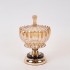 Bol Amber Gold din Sticla cu Metal D15x27cm 