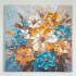 Tablou Yellow Blue Flowers 80x80cm 