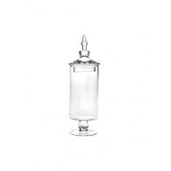 Borcan cu Capac din Sticla D15x45cm