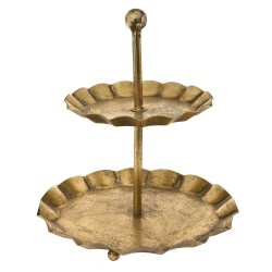 Etajera Antique Gold din Metal D24x27cm