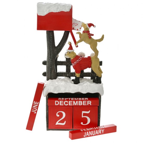 Calendar Craciun Decorativ din Rasina 23x11x40cm Decorațiuni
