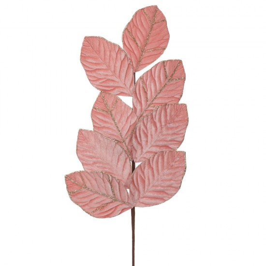 Frunze Artificiale Pink Velvet Glitter Decorațiuni