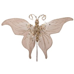Orament Champagne Butterfly