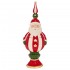 Borcan cu Capac Multicolor Santa din Ceramica 18x16x47cm 