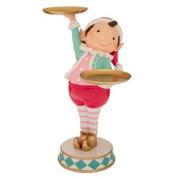 Figurina Blue Red Elf din Rasina 23x21x33cm 