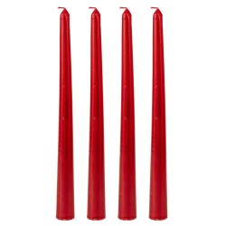 Set 4 Lumanari Red din Ceara 25cm