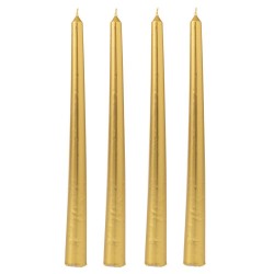 Set 4 Lumanari Gold  din Ceara 25cm