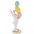Figurina White Bunny with Eggs 19x16x51cm 